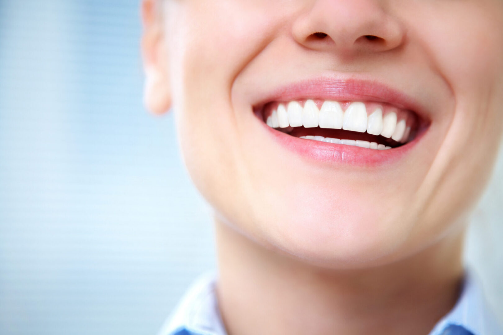 Close-up of a joyful smile
