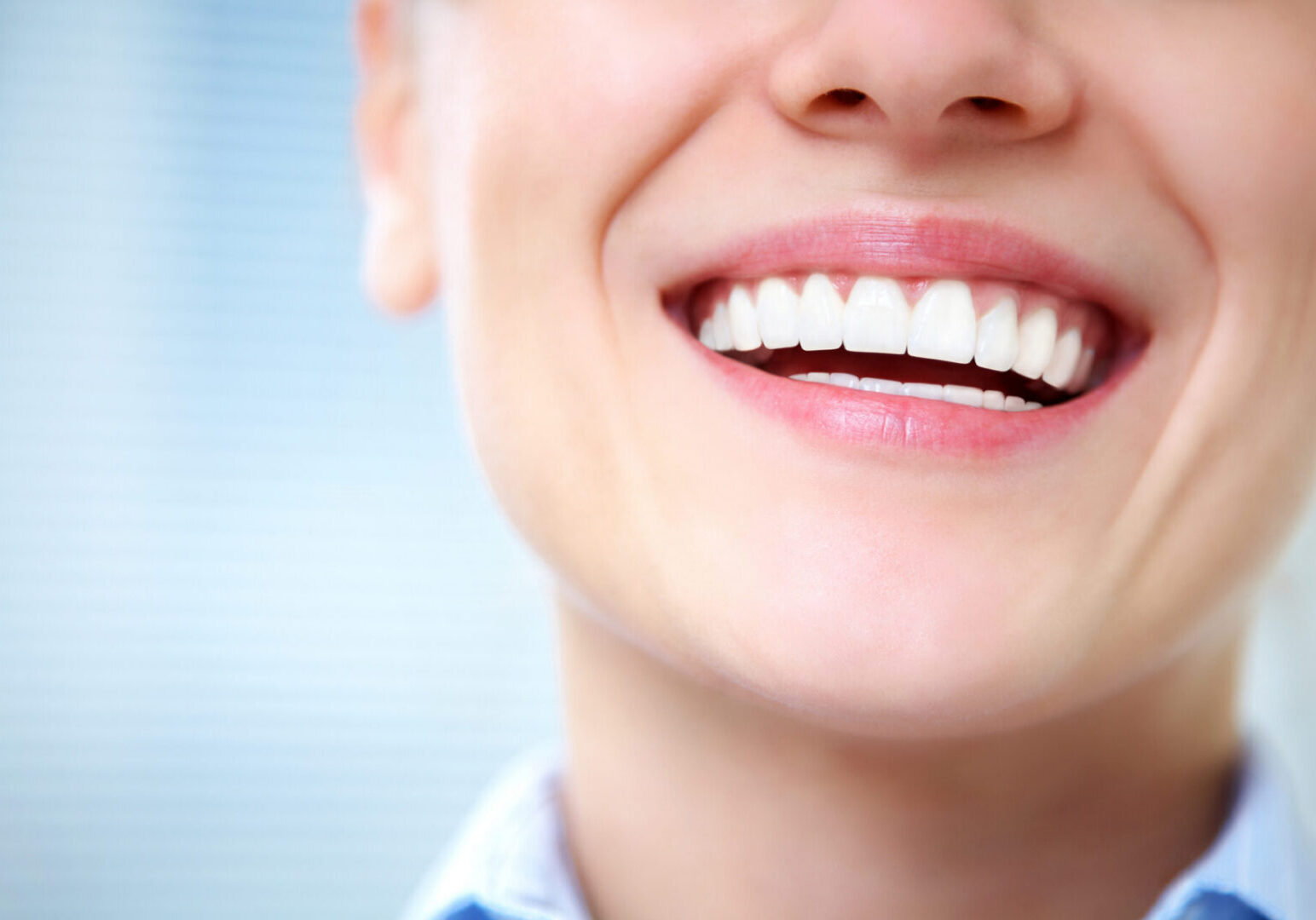 Close-up of a joyful smile